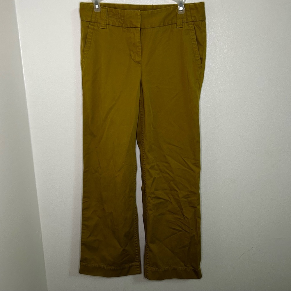 Jcrew mustard yellow broken in chino classic twill pants